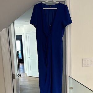 SHEIN Royal Blue Midi Dress